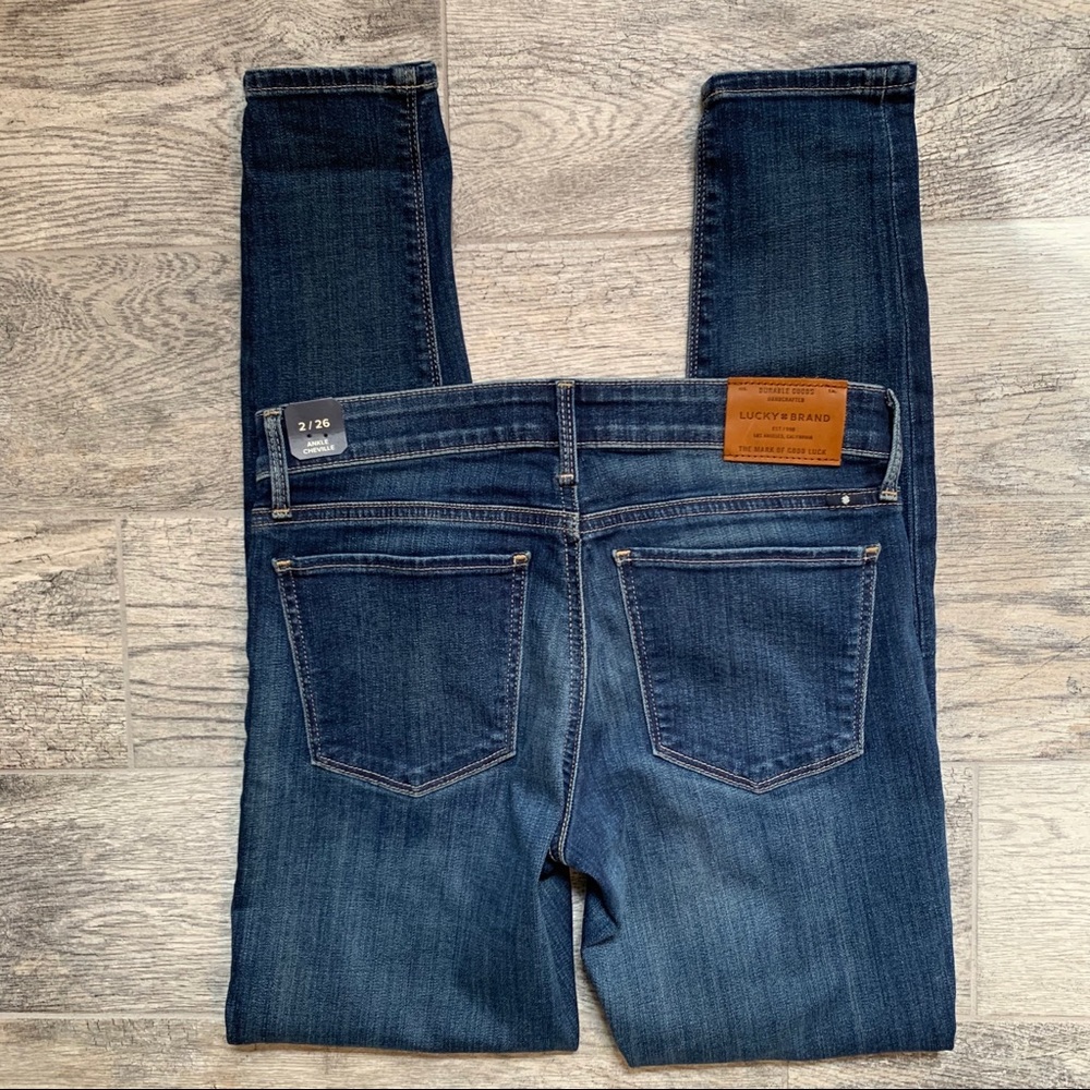 Lucky Brand Stella Skinny Blue Jeans Size 26/2 - Picture 4 of 8